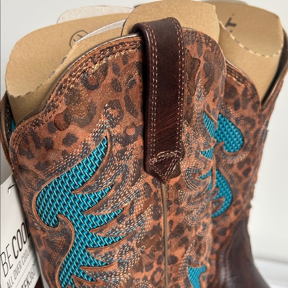 Ariat Women’s Pinto VentTEK 360 Western Wide Square Toe Brown Boots NWT in Box - Picture 4 of 11
